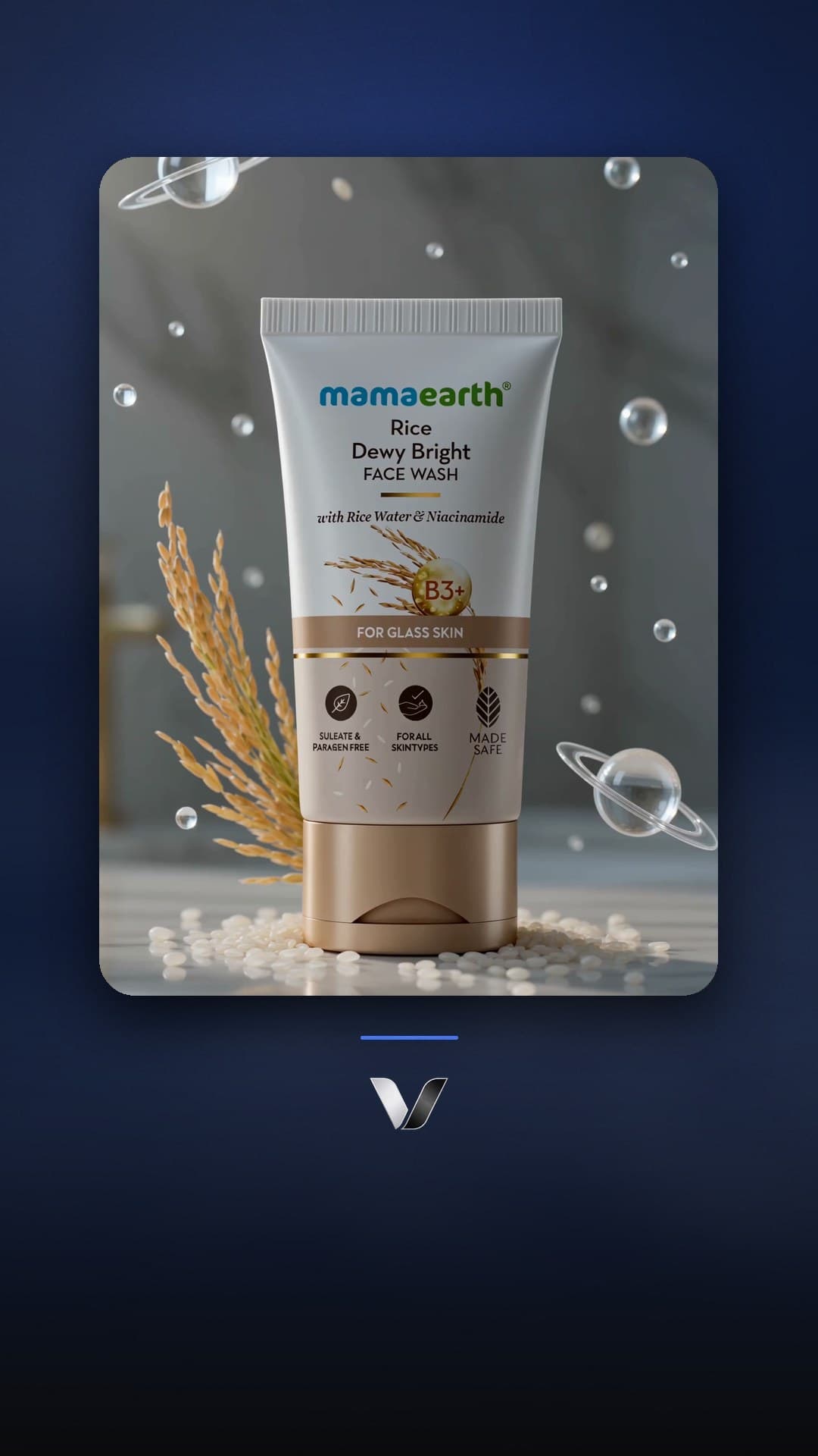 Mamaearth Rice Face Wash, short-form edit by Vynra Studio